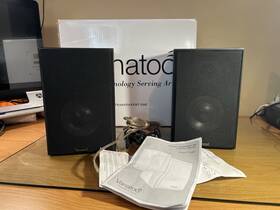 Vanatoo 030955062334 Transparent One Powered Speakers Cherry Finish With Box And Cables