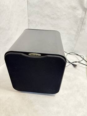 3794-2 Velodyne Minivee Subwoofer Wired Black Cube Stereo Rca Banana Jack Metal Type A