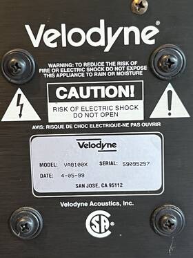 Va8100x Velodyne 100w 8 Inch Powered Subwoofer Works Great