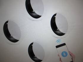 Dpxdysq65ycsyb22lv1 Vevor 4-pieces 6.5 Inch Bluetooth In Ceiling Speakers 150w Flush Mount