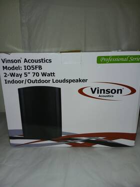 Io5fb Vinson Acoustics Outdoor/indoor Loudspeaker Model 2-way 5 Inch 70 Watt. New