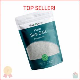 Viva Doria 810046841297 Pure Sea Salt Coarse Grain 2 Lb Ideal For Grinders