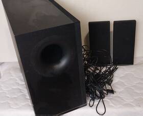 1x-c4 Vizio S385 Wireless Subwoofer With Set Of 2 Speakers System In Black