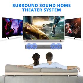 Bs36 Vtin 923552307109 Tv Soundbar Speaker Home Theater Subwoofer Wireless Blue-tooth Speakers 3d