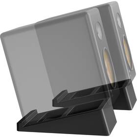 B0c2bw9hgw Wali Desktop Studio Monitor Speaker Stands 5 Inch Wedge 15 Incline Black Pair