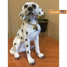 Md567 Wooof Dog Bluetooth Rechargeable Portable Speaker - Dalmation
