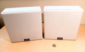 Ns-a90b Yamaha Pair Of White Bookshelf Speakers - Tested
