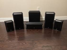 Ns-ap5700bls Yamaha Used 5.1 Bookshelf Speakers Black Tested