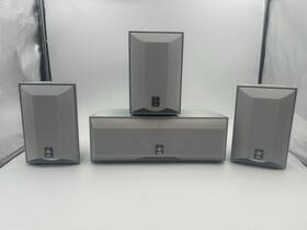 Ns-ap6506esl Yamaha Silver Center And Surround Speaker Set Tested Works In Box