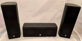 Ns-ap7800 Yamaha Three Surround Sound Speakers - Center Left Right Black Tested