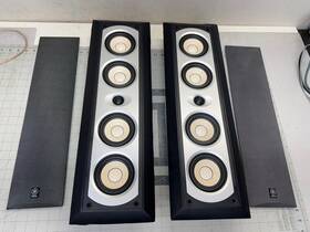 Ns-ap9500mbl Yamaha Ns-ap9500 2x 3 Way Speaker Surface Wall Mount Line Array Work Great