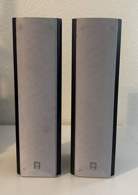 Ns-m225 Yamaha 2004 Surround Sound Shelf Speakers Model No Slim Tested/work Rare