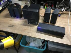Nx-230p Yamaha Nx-c230 &nx-230p Speaker Set And Surround Sound Monitor Ms 101 Ii