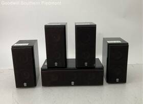 Nx-430p Yamaha Nx-c430 Speaker Set Of 5 - 4 And 1 Tested