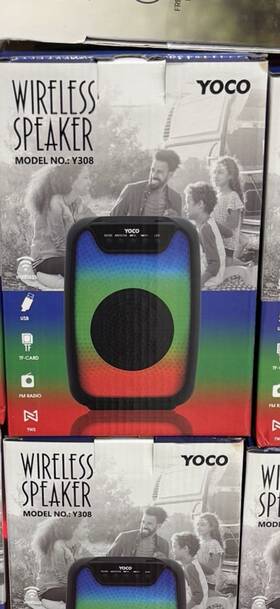 Y308 Yoco Wireless Speaker Multicolor Usb Tf-card Fm Radio Tws Rectangular Y308 Yoco Wireless Speaker Multicolor Usb Tf-card Fm Radio Tws Rectangular