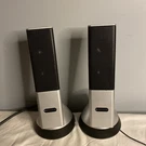 Altec Lansing - Desktop Set Silver Black Wired Computer VS4221. Fixed Price $22.99.