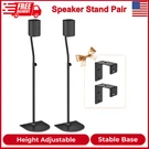 Height Adjustable Speaker Stand Pair 33"-42" Heavy Duty Universal For Vizio/lg. Fixed Price $53.33.