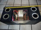 Visonik 2 600W Dual Subwoofers Box Local Pick Up Only. Fixed Price $129.99.