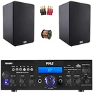 Pyle PDA6BU 200W Home Receiver, 2X 6.5 High Power Black Speakers, Banana Plugs. Fixed Price $203.49.