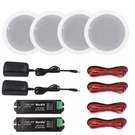 Herdio 4X 5.25" Ceiling Speakers 600W Bluetooth Flush Mount Home. Fixed Price $185.04.