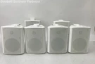 Set 6 Osd Audio AP520-70V White Woofer Speaker Tested. Fixed Price $179.99.