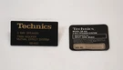 Vintage Technics SB-A52 Speaker Nameplate Emblem Badge And Back Sticker. Fixed Price $10.00.