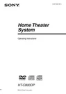 Sony HT-C800DP Home Theater System Owners Manual. Fixed Price $22.24.