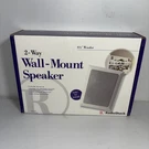 Radioshack 40-4094 Wall Speakers 2-WAY 100W Max W/ Box & Mounts New Open. Fixed Price $35.00.
