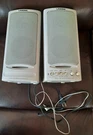 Speaker Set Lasonic Stereo Amplified TVS-825 Powered Computer Vtg 24 Watt. Fixed Price $20.00.