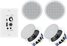 640W 6.5" Herdio Audio Wall Bluetooth Amplifier Receiver Kit+ Ceiling Speakers. Fixed Price $281.85.