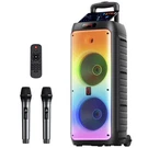 Jyx Portable Rechargeable Karaoke Bluetooth Audio Speaker With Two Microphones. Fixed Price $129.99.