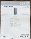 Sony SS-X10A Speaker Service Manual *original*. Fixed Price $14.97.