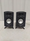 Pair Of Klipsch Satellite Surround System Speakers W/ Stands Tested #2620. Fixed Price $35.00.
