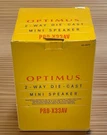 Optimus Way Die Cast Speaker PRO-X33AV New Original Box 40-2079. Fixed Price $48.00.