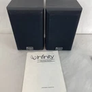 Infinity Ss 2001 Black Bookshelf Set Of Two Speakers With Owners Manual. Fixed Price $59.00.