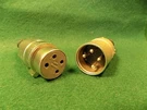 (1) Cannon EP-4-12-1C & EP-4-11-1C Pin Audio Loudspeaker Plug Pair Nos.. Fixed Price $11.10.