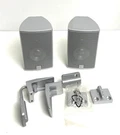 Canton Cd 10 Compact Satellite Speakers Set Lot Of 2 Silver Home Theater. Fixed Price $39.99.