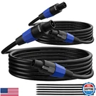 Elecan Professional Male Speakon To Cable 6 FT/2 Pack, 12AWG Heavy-duty. Fixed Price $35.24.
