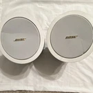 Bose Model Flush Mount Round Ceiling Wired Speaker Pair White MD8-0BU 122641. Fixed Price $32.00.