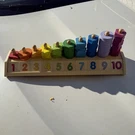 Melissa And Doug - Counting Shape Stacker Educational Wooden Toy Montessori Home. Fixed Price $15.00.