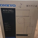 Onkyo AVX-290(B) 5.1 Channel Black Home Theater Receiver, Speakers, Subwoofer. Fixed Price $250.00.