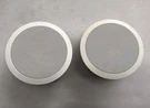 Klipsch RCR-3 In-ceiling Speakers Pair White 2.0 Channel Wired Round. Fixed Price $60.00.