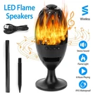 Led Flame Table Lamp Torch Atmosphere Wireless Speakers Hd Audio Stereo Bass. Fixed Price $15.69.