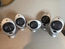 Set Of 5 Kef Kht HTS2001 Egg Home Audio Satellite Surround Sound Speaker Silver. Fixed Price $150.00.