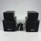 Pair Of Klh Audio Model 09 Twistable Satellite Bookshelf Speakers With Wire. Fixed Price $24.99.