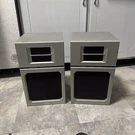 Kenwood S-2FRONT Left & Right Bookshelf Speakers 45W 8 Ohms Tested. Fixed Price $79.90.