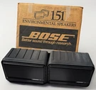 Bose 151 Environmental Speakers Pair Black Weatherproof 2.0 Channel Wired 40W. Fixed Price $213.00.