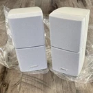 2 Bose Cube Mint Speakers White Doubleshot Lifestyle, Acoustimass.. Fixed Price $174.80.