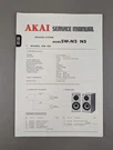 Akai Model SW-N2/N5 Speaker System Service Manual Brochure D-2295. Fixed Price $54.95.