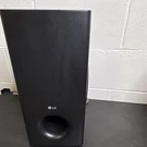Lg SB95SA-W Wired Subwoofer 400W 3 Ohms Black Wood Rectangular Speaker. Fixed Price $45.00.